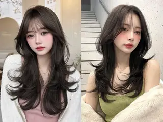 ロング カラー 💎透明感/韓国/ レイヤー/泉亮介💎のヘアスタイル