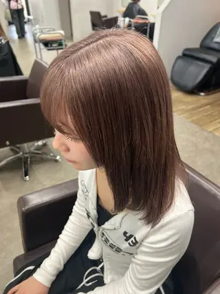 セミロング 透明感/ダブルカラー 🦋TOMOKA🦋のヘアスタイル