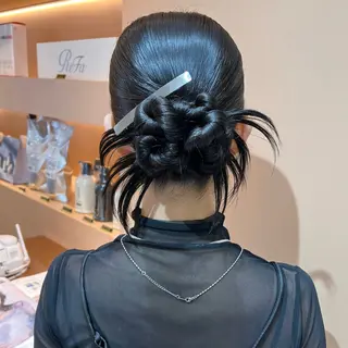 ロング ヘアアレンジ ✨カチモリ✨レイヤー 韓国ヘア🇰🇷ゆいのヘアスタイル