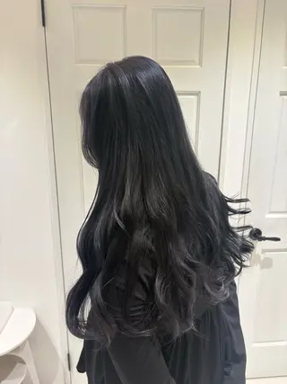 ロング カラー Wカラーヘアアレンジ さあやのヘアスタイル