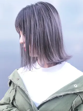 ミディアム カラー パーマ ヘアアレンジ ITbyALBUM 中野店のヘアスタイル