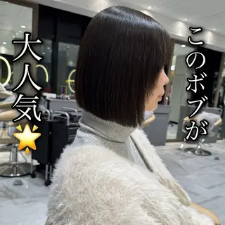 ショート カラー ブリーチなし 透明感カラー/艶髪のヘアスタイル