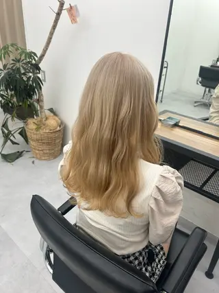 ロング カラー レイヤー ハイトーン 暖色⭐︎KANAKOのヘアスタイル