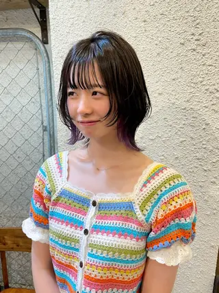 ミディアム カラー 〽️magico/ ウルフDaiki〽️のヘアスタイル