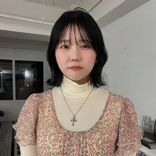 ミディアム ナホ/ハイトーン/ ブリーチ/ヘッドスパのヘアスタイル