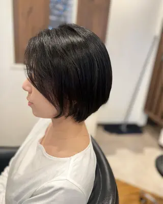 ショート 馬場 麻奈美のヘアスタイル