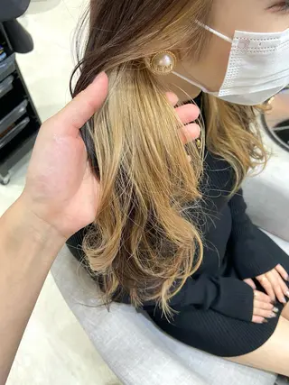 ロング カラー 🕊顔まわりカット /インナーカラー🕊のヘアスタイル