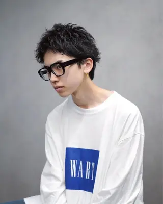 ショート パーマ メンズ 松下 友希 【fifth】のヘアスタイル