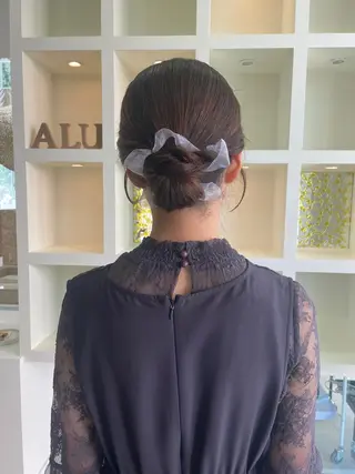 ショート ヘアアレンジ マキノ キョウカのヘアスタイル