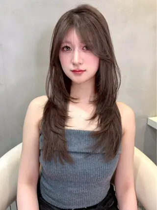 ロング 🩵レイヤー/ショー ト/🫧harukaのヘアスタイル