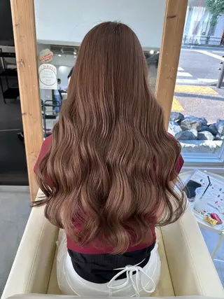 セミロング カラー さあや 【透け感/艶感】のヘアスタイル