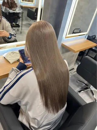 ロング カラー 淡色/ワンホンヘア 🤍MINORIのヘアスタイル