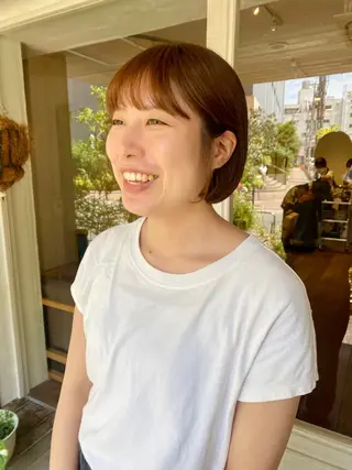 ショート カラー ヘアアレンジ BELLA阿部野 TOMOMIのヘアスタイル