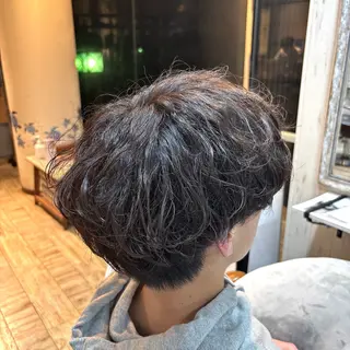ショート パーマ メンズ 💥桜木町メンズ専門 💥ルキのヘアスタイル