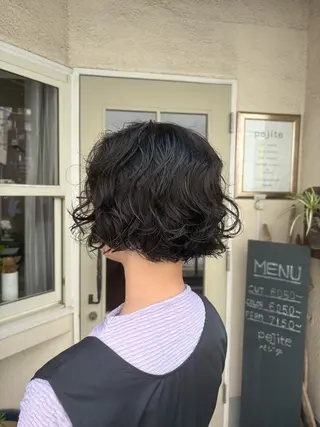 ショート パーマ 【pejite】 小沼 勇貴のヘアスタイル
