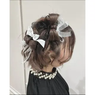ヘアアレンジ 韓国ヘア 🎀中川綾乃🎀のヘアスタイル
