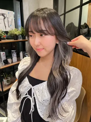 ロング カラー ヘアアレンジ yuuri🎀/大宮 /韓国ヘア/レイヤーのヘアスタイル