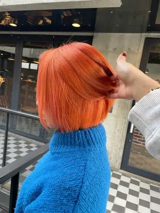 ショート 🫧ハイライトカラー 🫧 𝓜𝓘𝓤のヘアスタイル