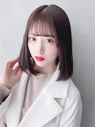 ミディアム カラー ヘアアレンジ パーマ ITbyALBUM 松戸のヘアスタイル