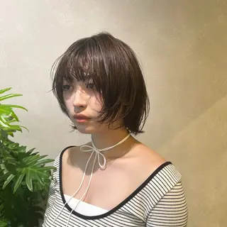 ショート カラー 🌿‬ナチュラル/パ ーマヘア/蒼真🍃のヘアスタイル