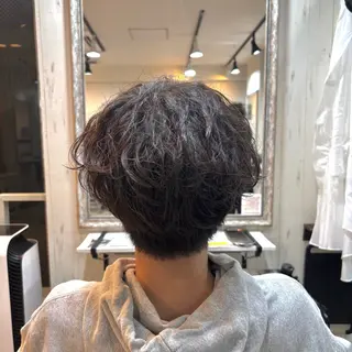 ミディアム パーマ メンズ 💥桜木町メンズ専門 💥ルキのヘアスタイル