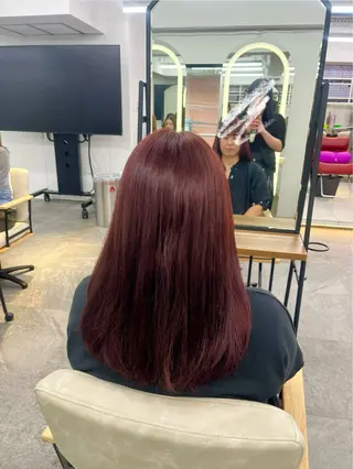 セミロング カラー mit bytree MISAKI🎀のヘアスタイル