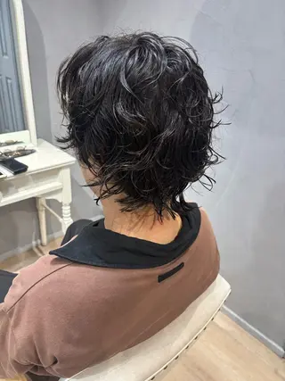パーマ メンズ Maki /透明感カラーのヘアスタイル