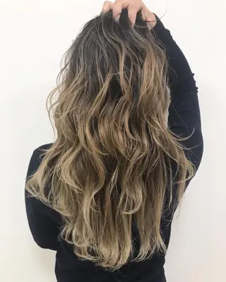 セミロング カラー 大橋 輝久のヘアスタイル