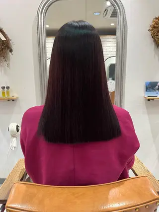 ミディアム カラー 髪質改善アンジュール かのんのヘアスタイル