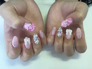 ネイル 💎🐰 saki. m 🐰💎のネイルデザイン