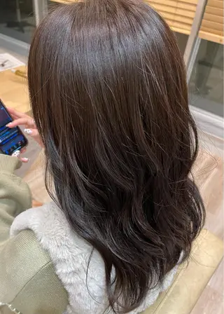 ロング カラー 赤み消しカラー/ レイヤー/柳澤優名のヘアスタイル
