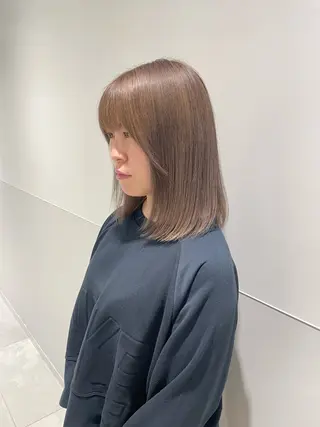 ミディアム 💎透明感カラー💎 ナチュラルテイストのヘアスタイル