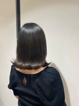 ミディアム カラー カットモデル 🦋‪熊田 史織のヘアスタイル
