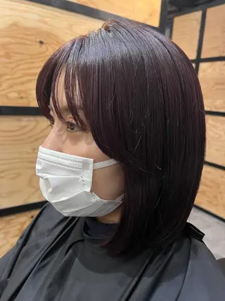 ミディアム カラー パーマ ヘアアレンジ メンズ キッズ ネイル マツエク・マツパ アイブロウ times salon名駅所属・久木原 ゆりのヘアスタイル