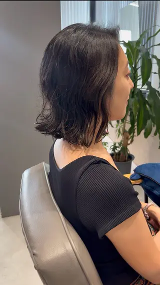 ミディアム SNSモニター募集！ くせ毛特化/大村のヘアスタイル