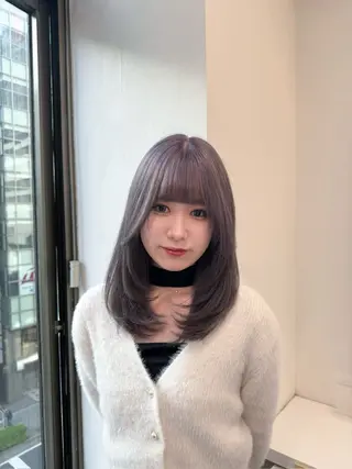 ミディアム カラー ヘアアレンジ Over hair_ misakiのヘアスタイル