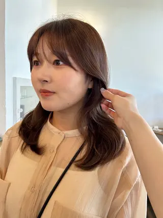 ロング 水谷 優華のヘアスタイル