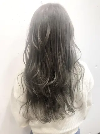 セミロング カラー グレージュ/髪質改善 Yamato.hのヘアスタイル