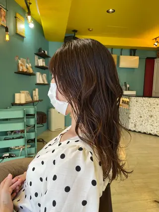 ロング 末石 智のヘアスタイル