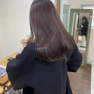 ロング カラー riho🪻暗髪/ 色持ちがいいカラーのヘアスタイル