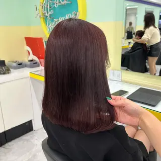 セミロング カラー ヘアアレンジ mai🍑暖色カラー /レイヤー💖のヘアスタイル
