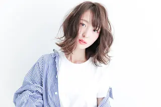 ミディアム カラー 透明感カラー/ 韓国風🌿RIKOのヘアスタイル