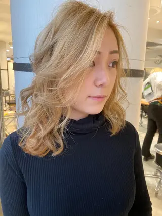 セミロング カラー welring hair salonのヘアスタイル