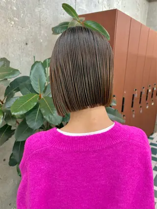 ショート AYAKA/名古屋/ 栄/ボブ/透明カラーのヘアスタイル