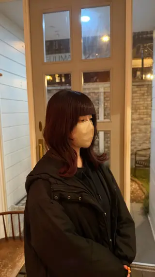 ミディアム ichiri /艶カラー/韓国ヘアのヘアスタイル