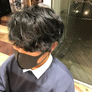 パーマ メンズ 中村 玲美のヘアスタイル