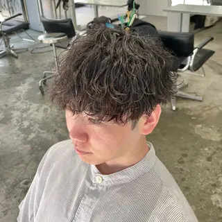 ショート パーマ メンズ メンズ特化美容師/ 藤戸 椋のヘアスタイル