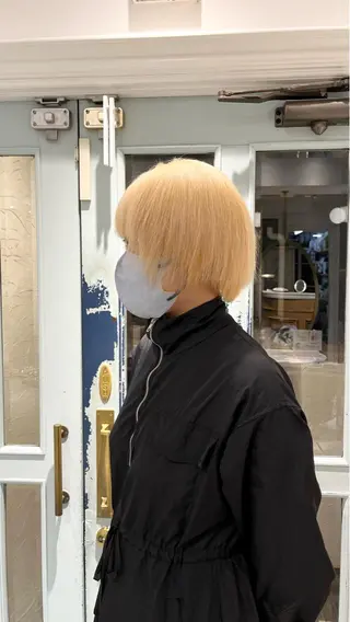 ショート カラー ヘアアレンジ 髪質改善/縮毛矯正/ レイヤーカットななこのヘアスタイル