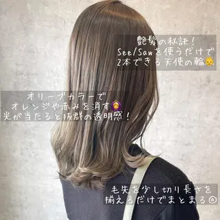セミロング ヘアアレンジ 🌻あいり merci.🌻のヘアスタイル