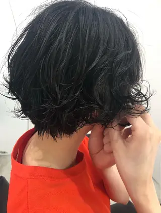 ショート カラー パーマ ヘアアレンジ HORN hairsalonのその他イメージ